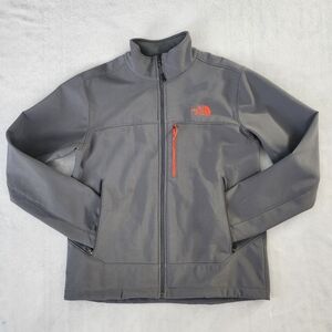 The North Face Men's‎ Fleece Lined Soft-shell Grey Full Zip Jacket Size Medium